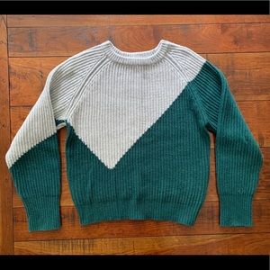 Evidnt Los Angeles Two Tone Knit Sweater